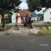 Das Waldenserdenkmal wird aufgebaut