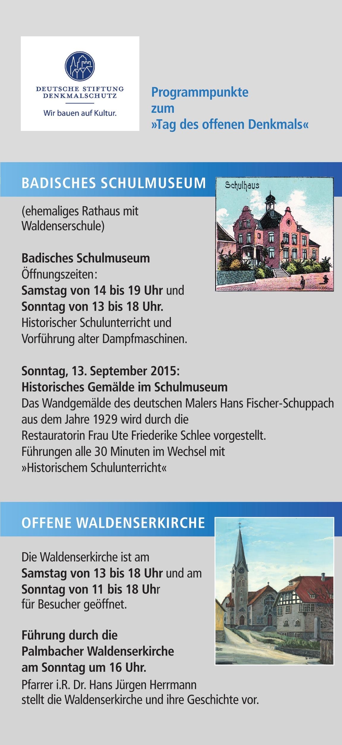 Denkmaltag 2015 Palmbach Denkmaltag 2015 Palmbach