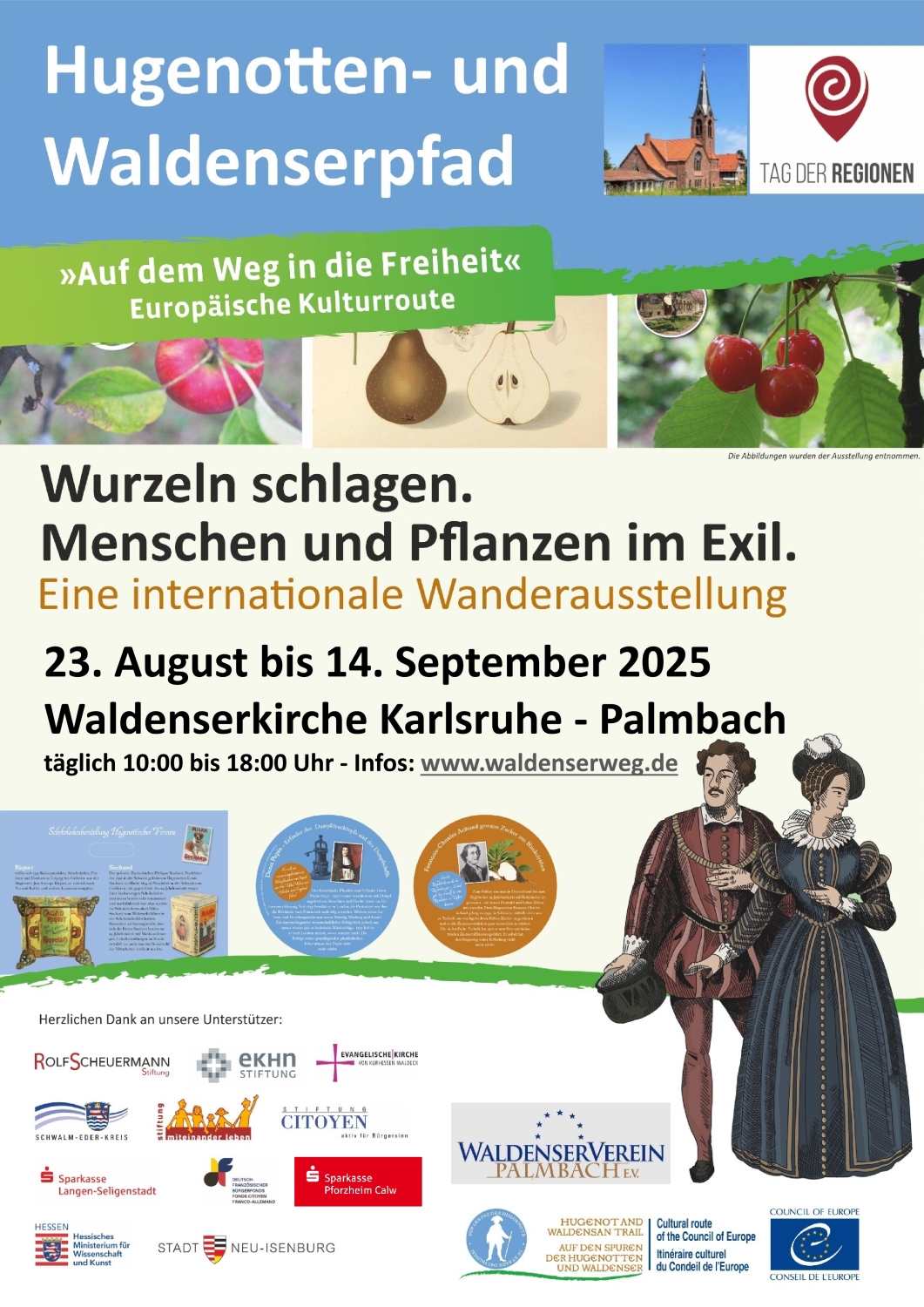 Wanderausstellung „Wurzeln schlagen – Menschen und Pflanzen im Exil“ in Karlsruhe - Palmbach Wanderausstellung „Wurzeln schlagen – Menschen und Pflanzen im Exil“ in Karlsruhe - Palmbach